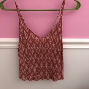 Light pink and white striped tank top